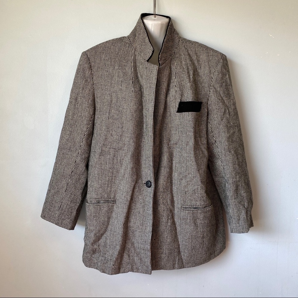 Vintage Plaid Blazer